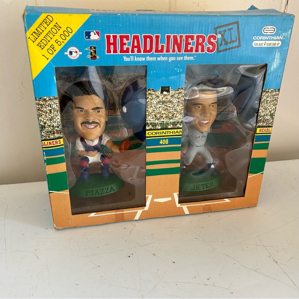 Headliners XL Mike‎ Piazza Derek Jeter 1998 Limited to 5000 with COA MLB